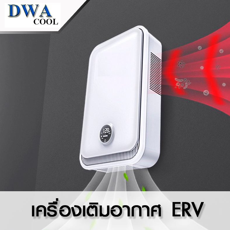 เครื่องเติมอากาศติดผนัง ERV (Fresh Air Ventilation:Wall Mount-ERV)รุ่น: FAV-WM-ERV